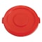 Rubbermaid Commercial 32 Gal Trash Can Lid, Red, Plastic, 22.25 in W/Dia FG263100RED - alternate 1